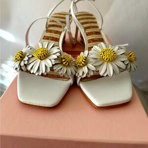 Sophia Webster MARGARITA MID WEDGE in White